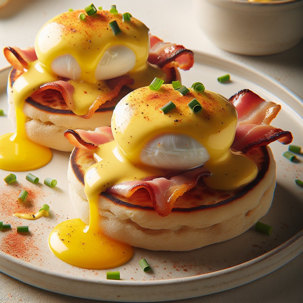 Eggs Benedict with Hollandaise Sauce