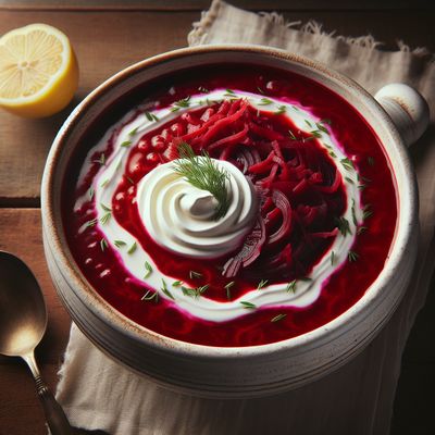 Russian Beetroot Soup (Borscht)