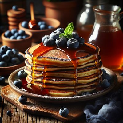 Buckwheat Blueberry Pancakes