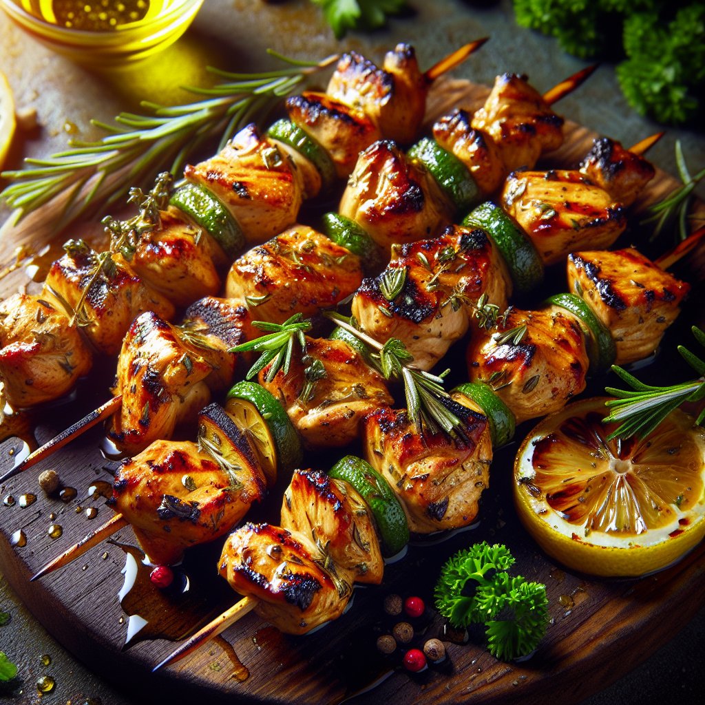Grilled Chicken Skewers