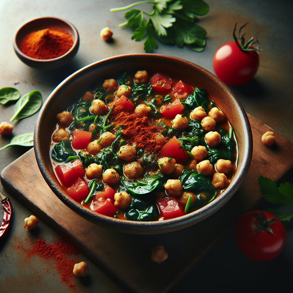 Mediterranean Chickpea and Spinach Stew