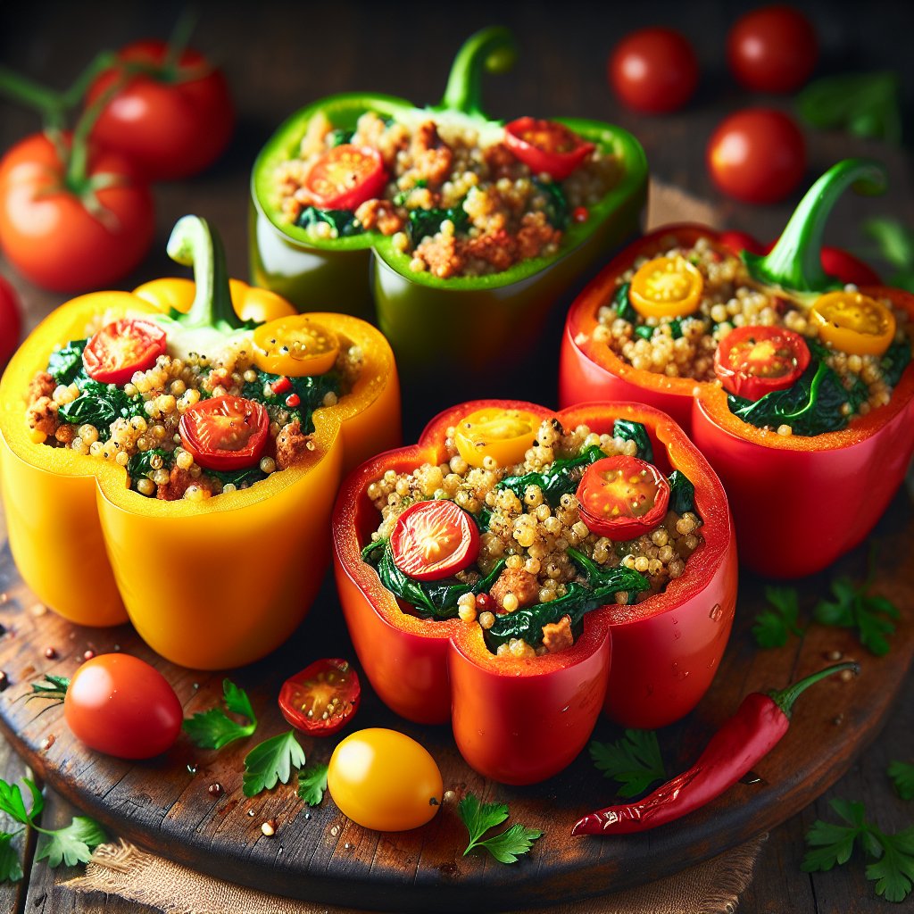 Protein-Packed Turkey and Quinoa Stuffed Peppers
