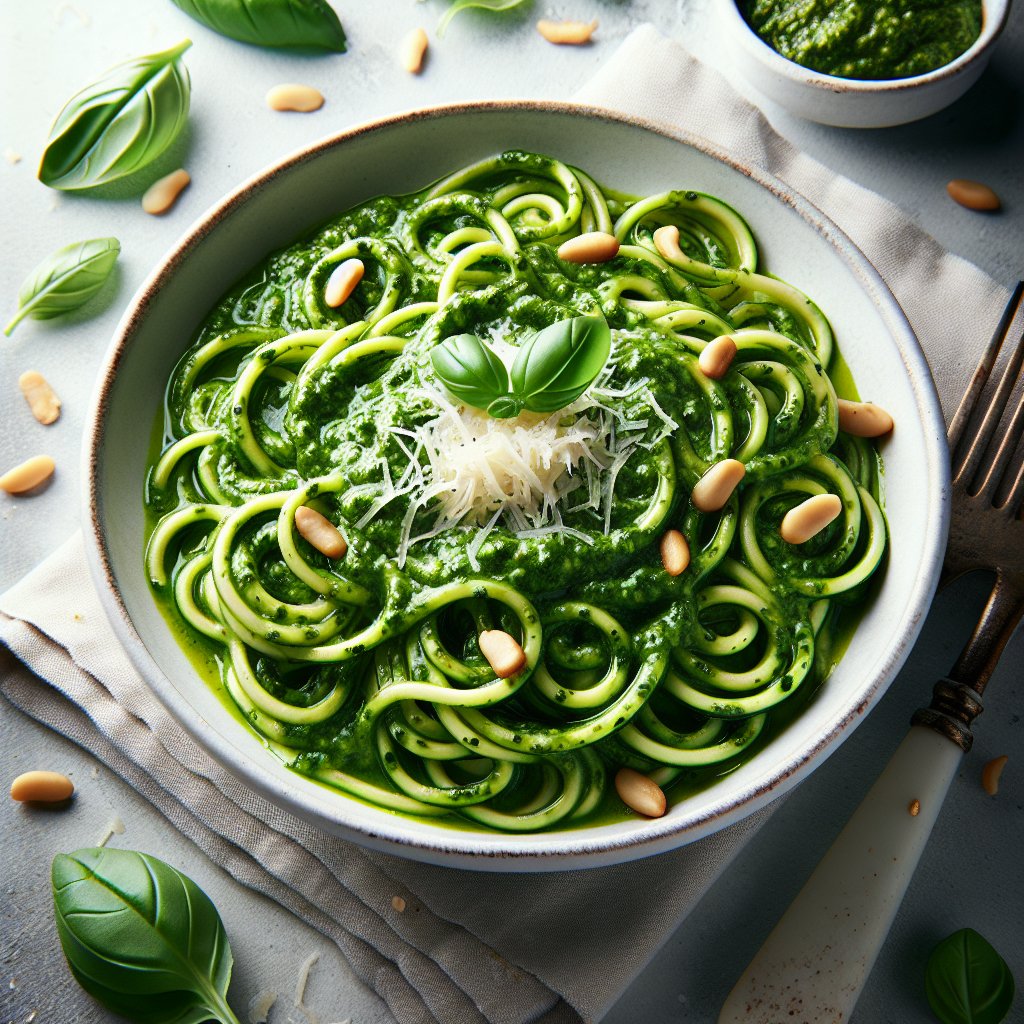 Zucchini Noodles with Pesto