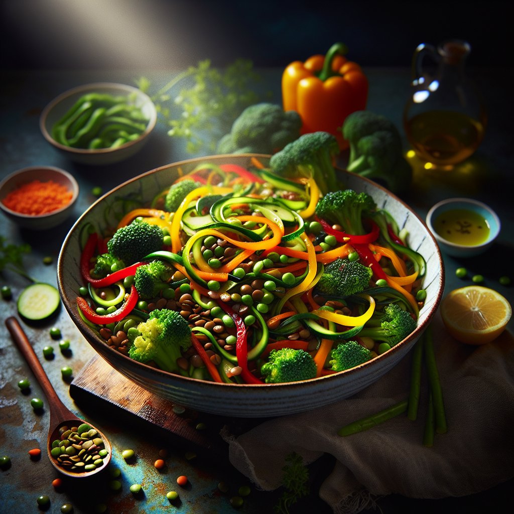 Lentil and Vegetable Stir-Fry
