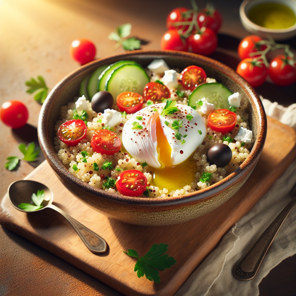 Mediterranean Quinoa Breakfast Bowl