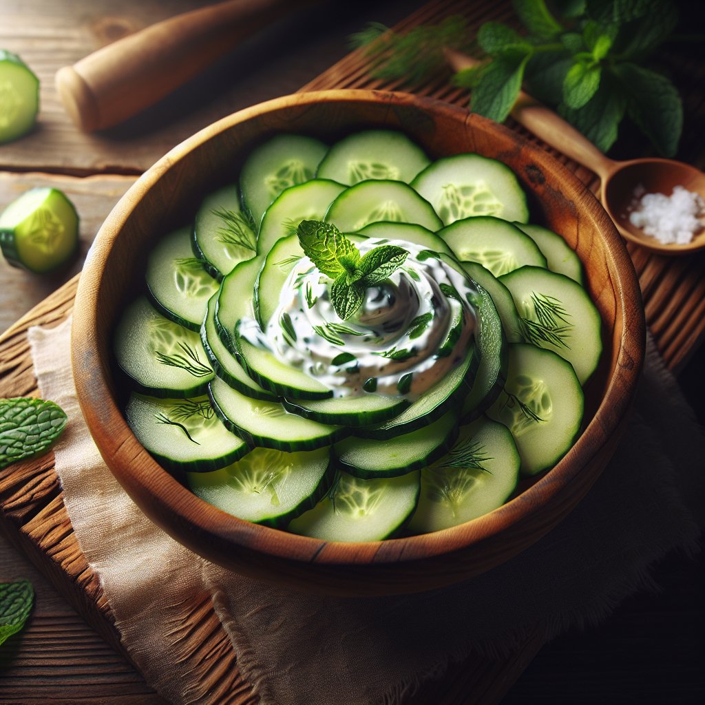 Heartburn-Friendly Cucumber and Yogurt Salad
